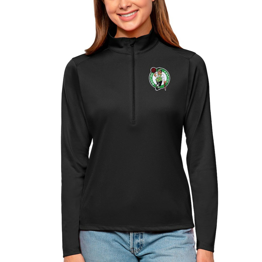 NBA Boston Celtics Antigua Women's Tribute Half-Zip Top