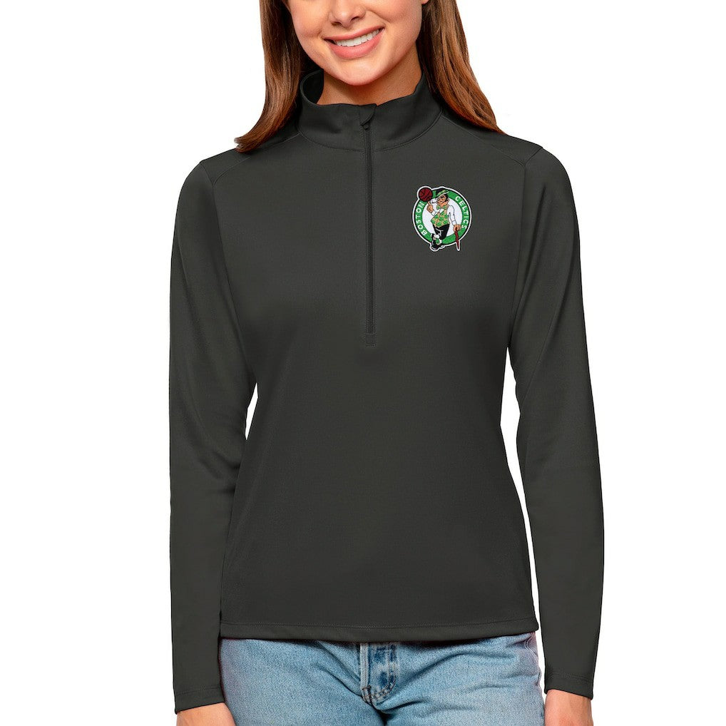 NBA Boston Celtics Antigua Women's Tribute Half-Zip Top