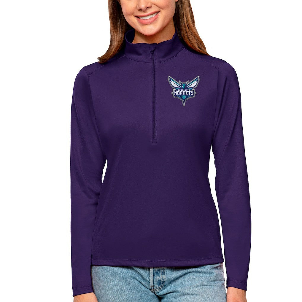 NBA Charlotte Hornets Antigua Women's Tribute Half-Zip Top