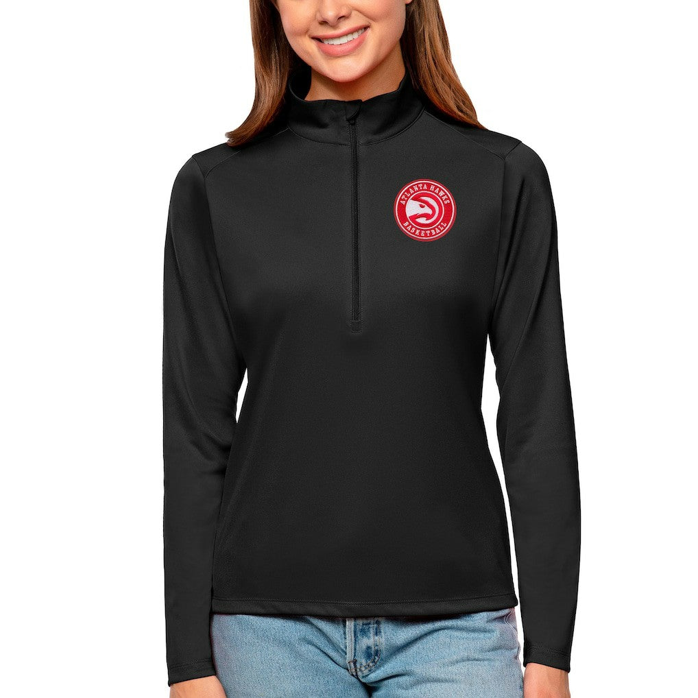 NBA Atlanta Hawks Antigua Women's Tribute Half-Zip Top