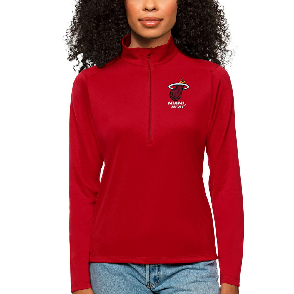 NBA Miami Heat Antigua Women's Tribute Half-Zip Top