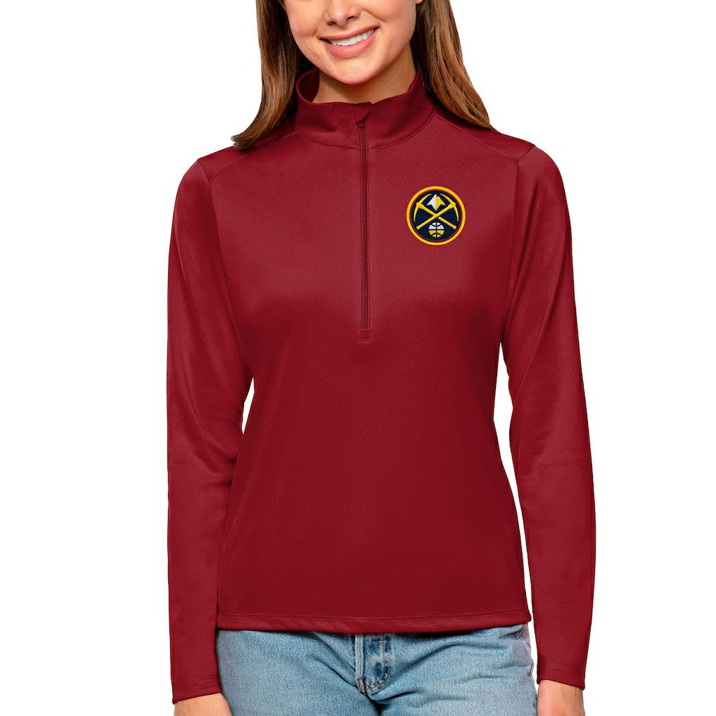 NBA Denver Nuggets Antigua Women's Tribute Half-Zip Top sale