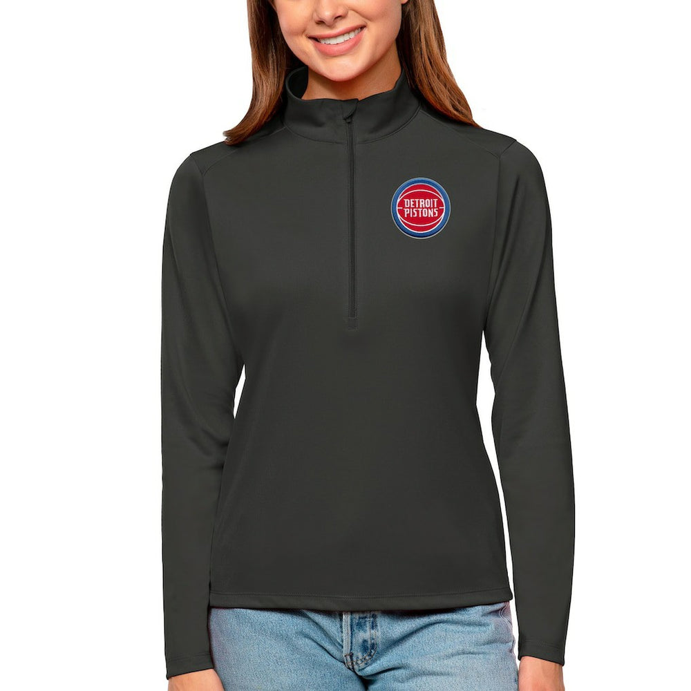 NBA Detroit Pistons Antigua Women's Tribute Half-Zip Top sale
