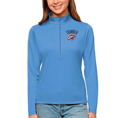 NBA Oklahoma City Thunder Antigua Women's Tribute Half-Zip Top