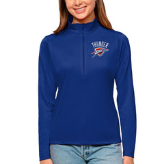 NBA Oklahoma City Thunder Antigua Women's Tribute Half-Zip Top