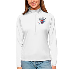 NBA Oklahoma City Thunder Antigua Women's Tribute Half-Zip Top