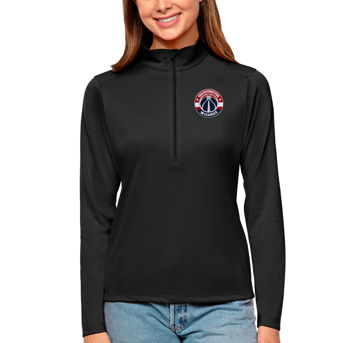 NBA Washington Wizards Antigua Women's Tribute Half-Zip Top