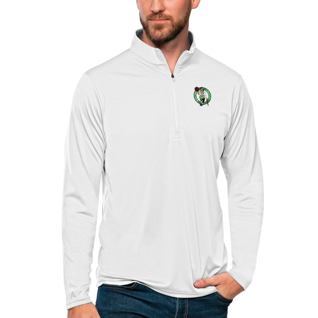 NBA Boston Celtics Antigua Tribute Quarter-Zip Pullover Top