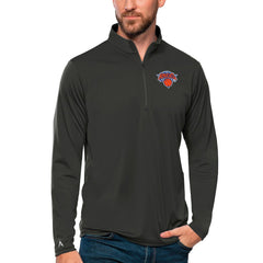 NBA New York Knicks Antigua Tribute Quarter-Zip Pullover Top