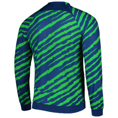 Brazil National Team 2022 Academy Pro Anthem Performance Raglan Full-Zip Jacket - Nike Blue/Green