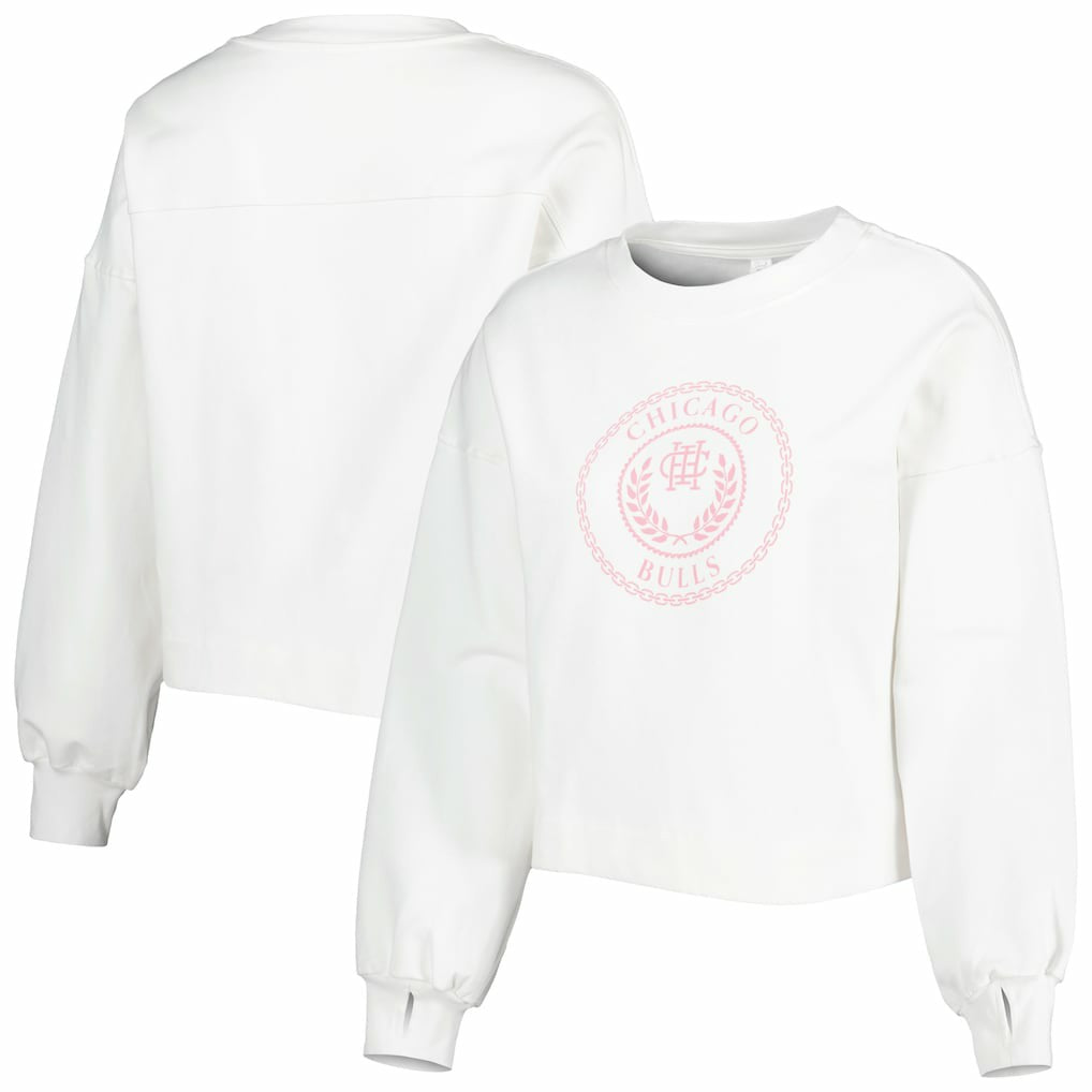 NBA Chicago Bulls Lusso Women's Lola Ball and Chain Pullover Sweatshirt