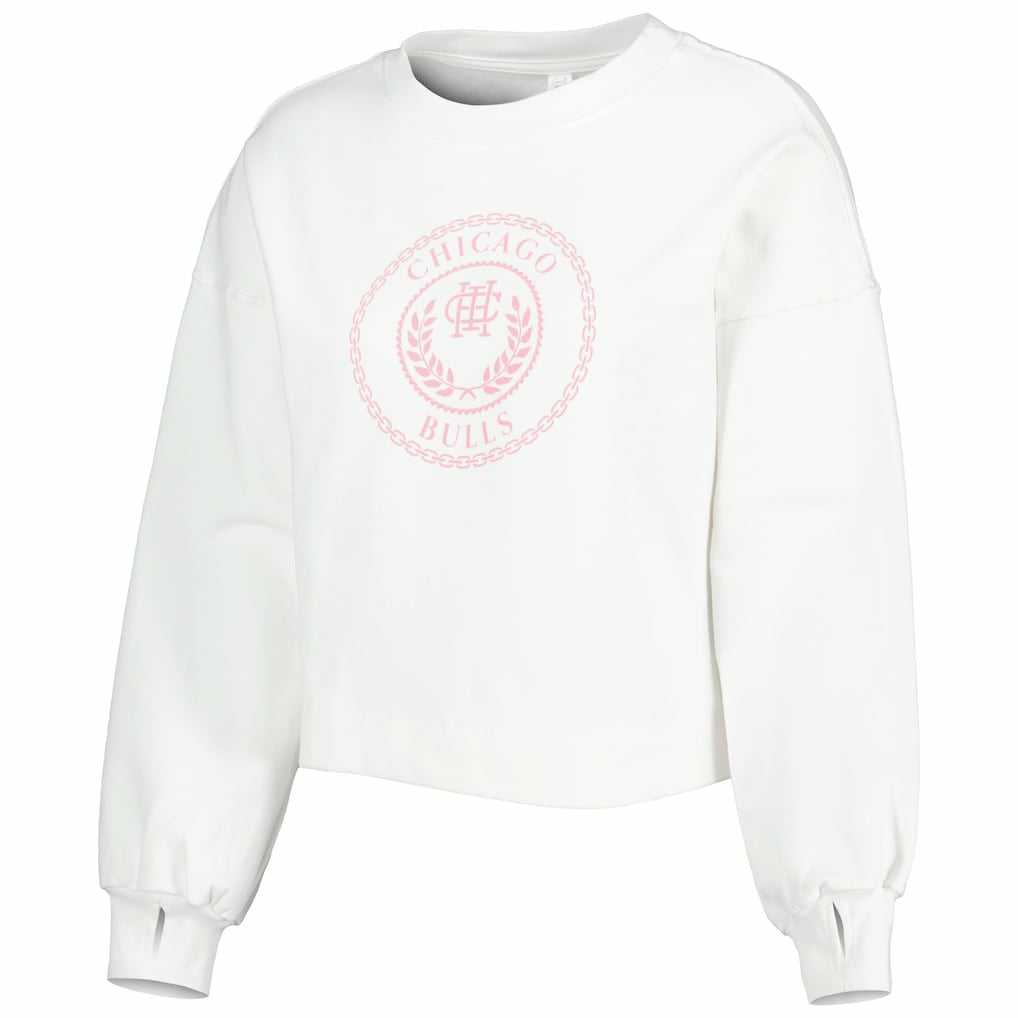 NBA Chicago Bulls Lusso Women's Lola Ball and Chain Pullover Sweatshirt