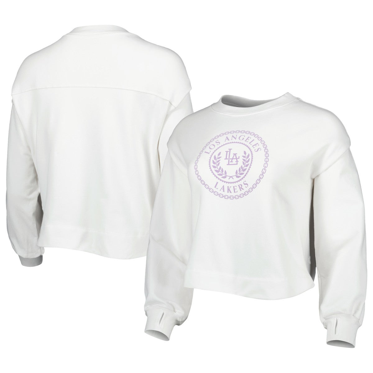 NBA Los Angeles Lakers Lusso Women's Lola Ball and Chain Pullover Sweatshirt