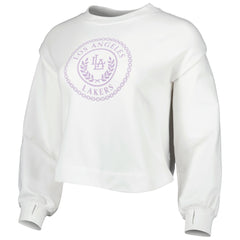 NBA Los Angeles Lakers Lusso Women's Lola Ball and Chain Pullover Sweatshirt