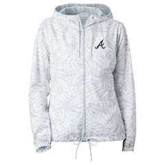 MLB Atlanta Braves Columbia Women's Flash Forward Full-Zip Windbreaker Jacket