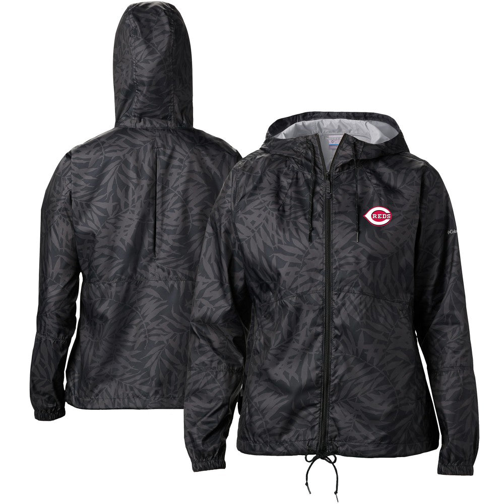 MLB Cincinnati Reds Columbia Women's Flash Forward Full-Zip Windbreaker Jacket