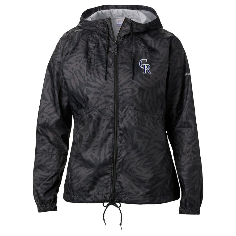 MLB Colorado Rockies Columbia Women's Flash Forward Full-Zip Windbreaker Jacket