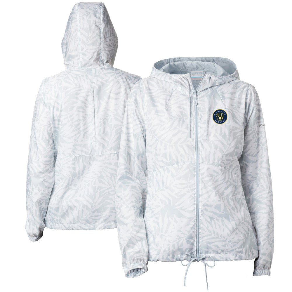 MLB Milwaukee Brewers Columbia Women's Flash Forward Full-Zip Windbreaker Jacket