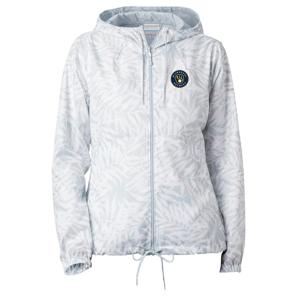 MLB Milwaukee Brewers Columbia Women's Flash Forward Full-Zip Windbreaker Jacket