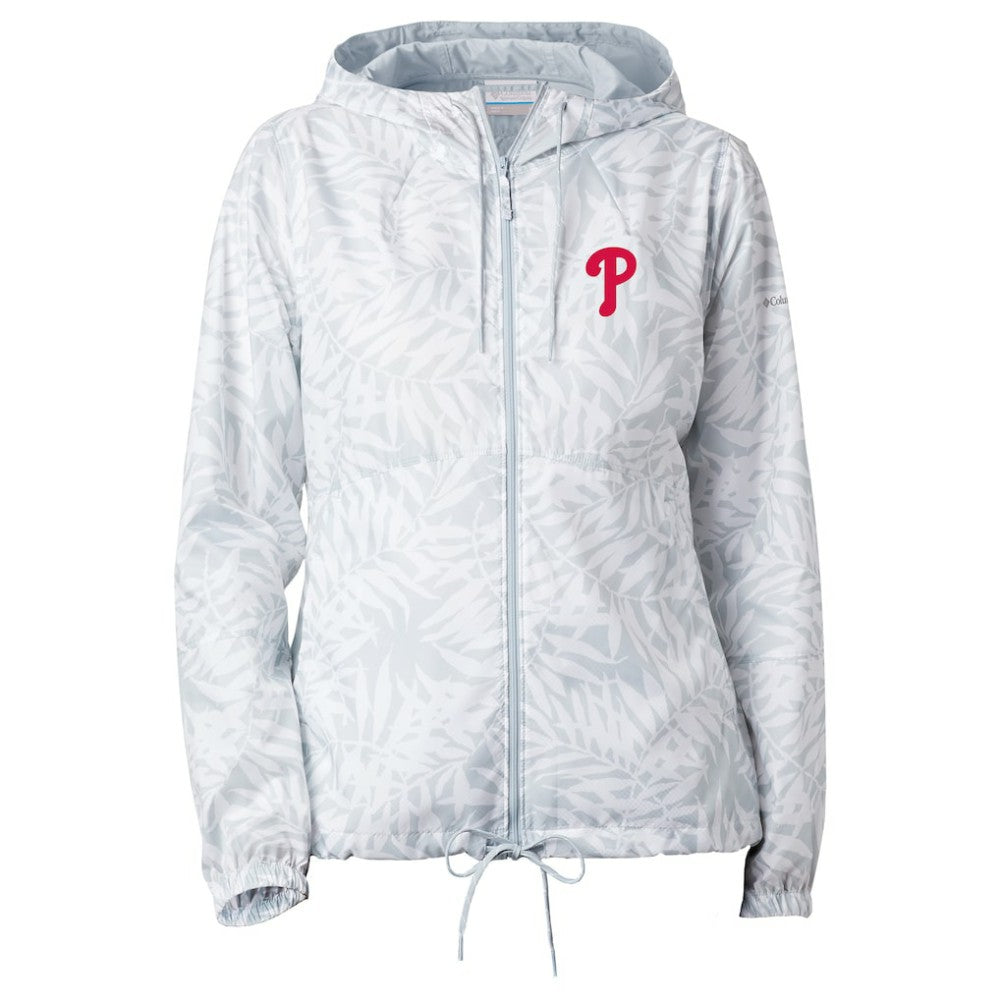 MLB Philadelphia Phillies Columbia Women's Flash Forward Full-Zip Windbreaker Jacket