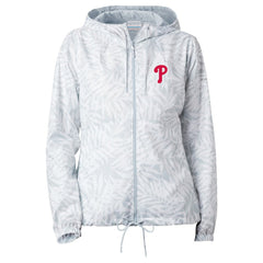MLB Philadelphia Phillies Columbia Women's Flash Forward Full-Zip Windbreaker Jacket