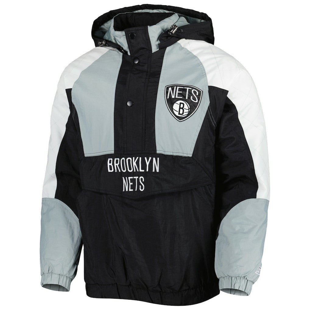 NBA Brooklyn Nets Starter Body Check Raglan Hoodie Half-Zip Jacket