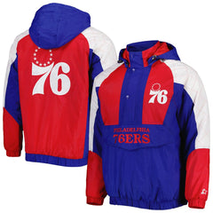 NBA Philadelphia 76ers Starter Body Check Raglan Hoodie Half-Zip Jacket