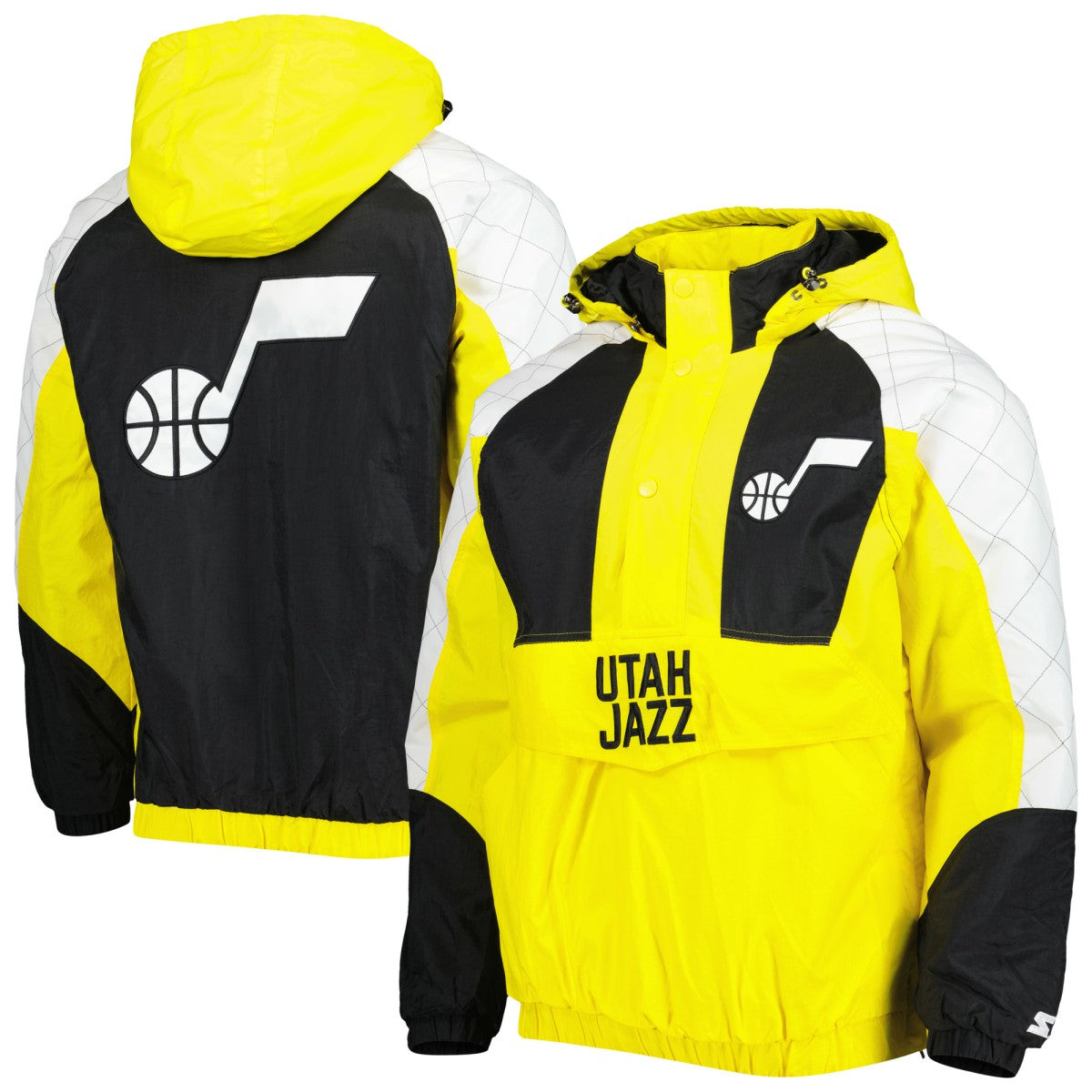NBA Utah Jazz Starter Body Check Raglan Hoodie Half-Zip Jacket