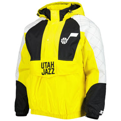 NBA Utah Jazz Starter Body Check Raglan Hoodie Half-Zip Jacket