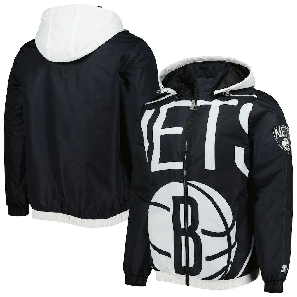 NBA Brooklyn Nets Starter The Triple Double Full-Zip Hoodie Jacket