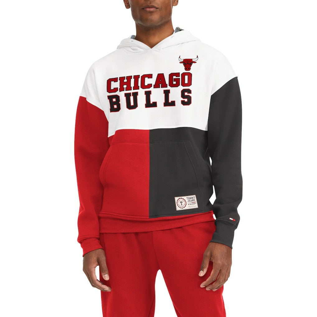 NBA Chicago Bulls Tommy Jeans Andrew Split Pullover Hoodie