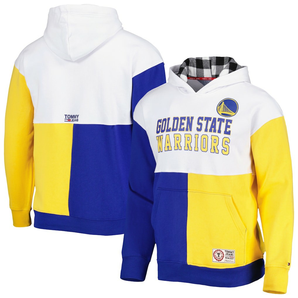 NBA Golden State Warriors Tommy Jeans Andrew Split Pullover Hoodie sale