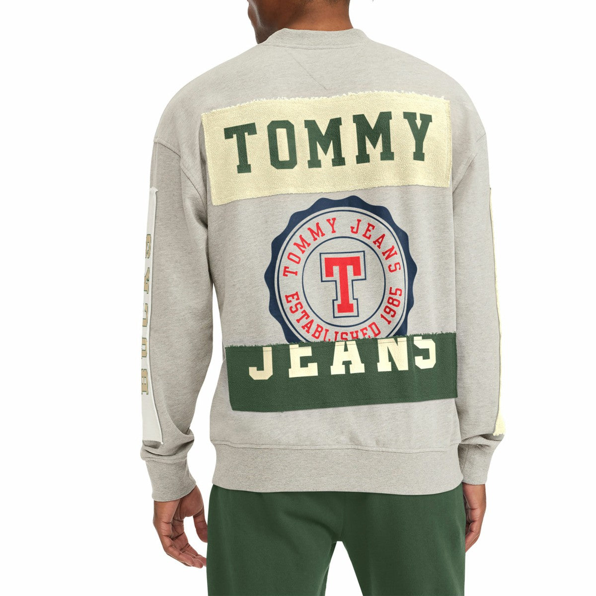 NBA Milwaukee Bucks Tommy Jeans James Patch Pullover Sweatshirt