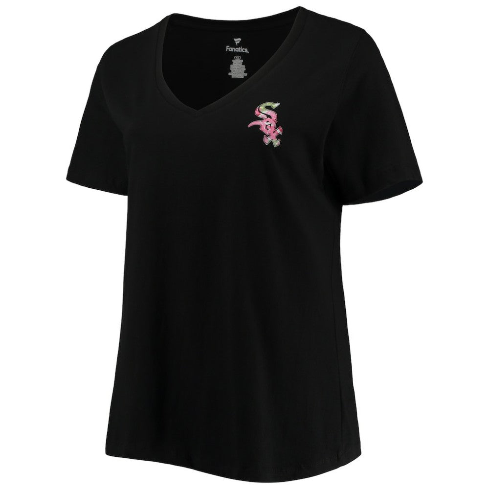 MLB Chicago White Sox Women's Plus Size #1 Mom 2-Hit V-Neck T-Shirt