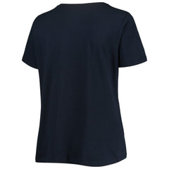 MLB Washington Nationals Women's Plus Size Banner V-Neck T-Shirt