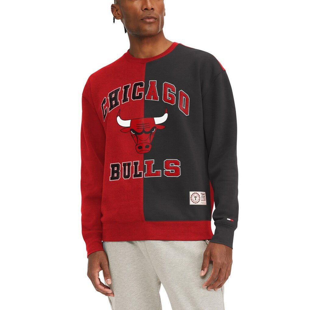 NBA Chicago Bulls Tommy Jeans Keith Split Pullover Sweatshirt