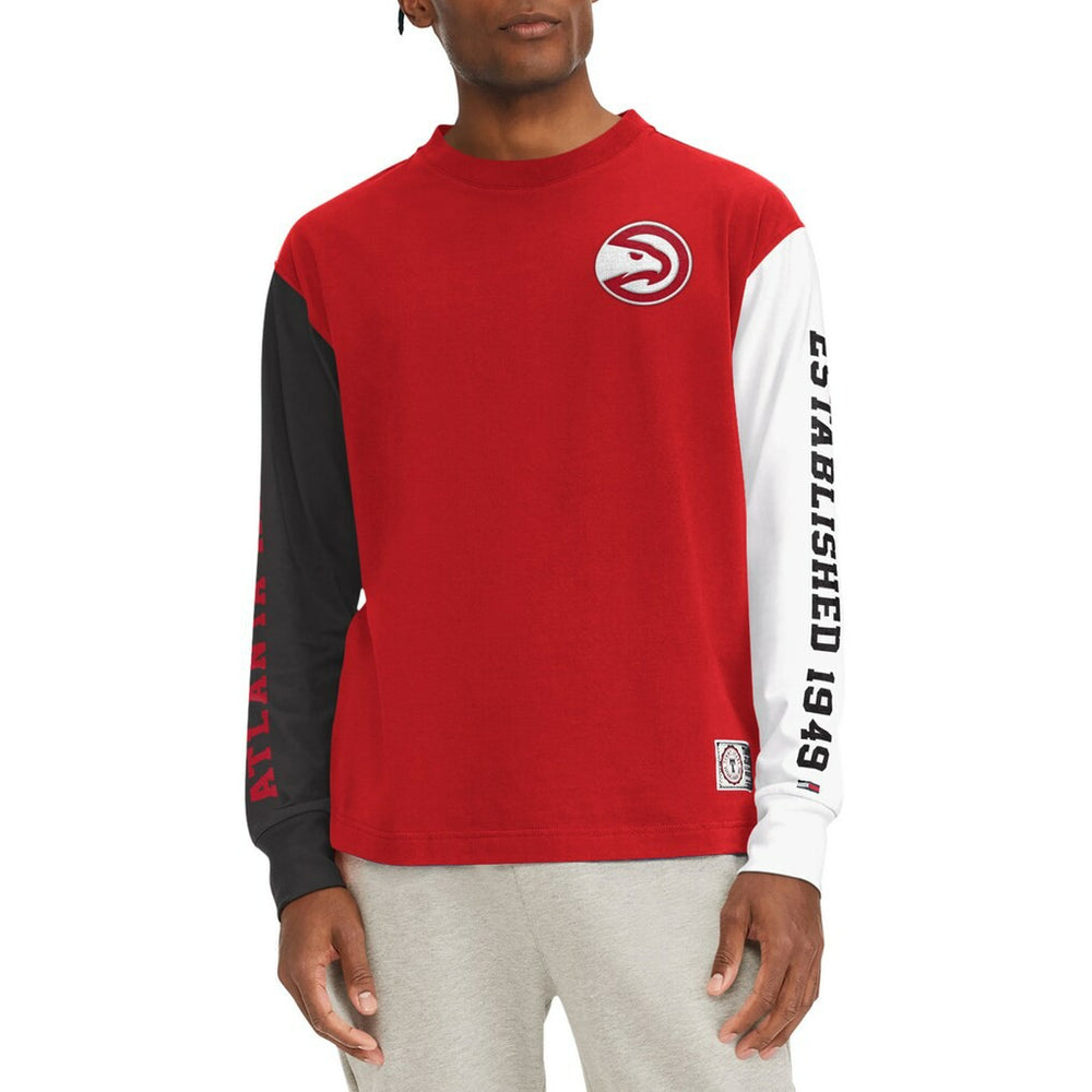 NBA Atlanta Hawks Tommy Jeans Richie Color Block Long Sleeve T-Shirt