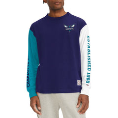 NBA Charlotte Hornets Tommy Jeans Richie Color Block Long Sleeve T-Shirt