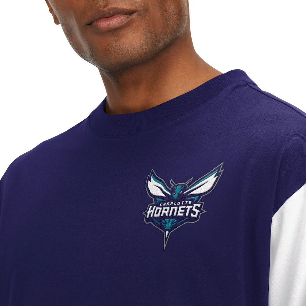 NBA Charlotte Hornets Tommy Jeans Richie Color Block Long Sleeve T-Shirt