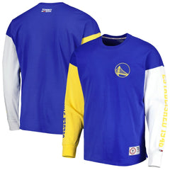 NBA Golden State Warriors Tommy Jeans Richie Color Block Long Sleeve T-Shirt sale