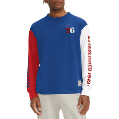 NBA Philadelphia 76ers Tommy Jeans Richie Color Block Long Sleeve T-Shirt