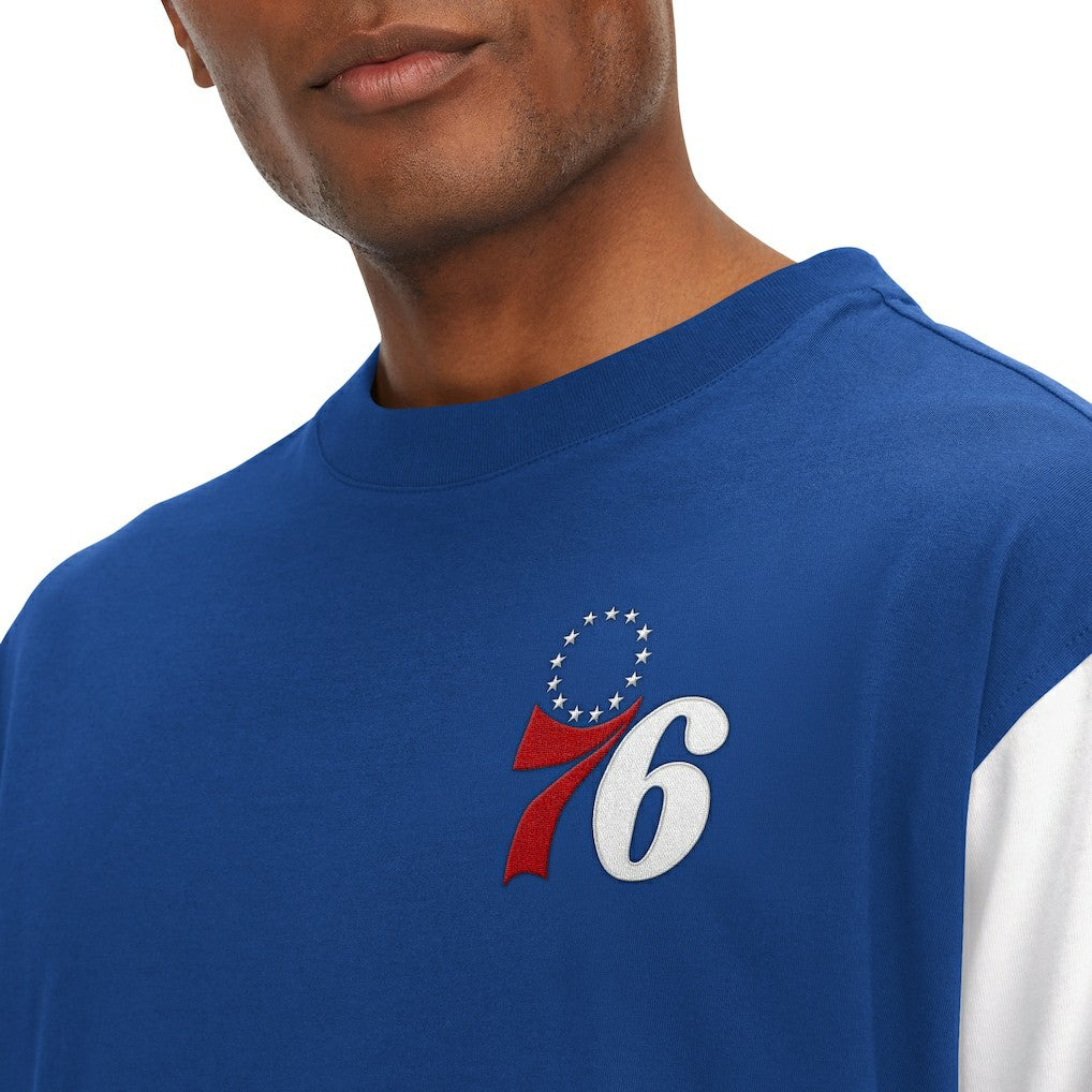 NBA Philadelphia 76ers Tommy Jeans Richie Color Block Long Sleeve T-Shirt