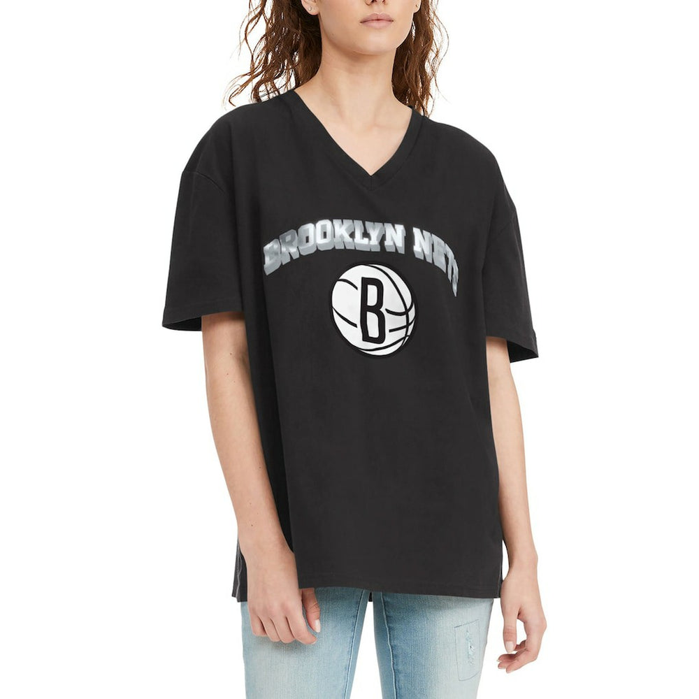 NBA Brooklyn Nets Tommy Jeans Women's Ashley V-Neck T-Shirt