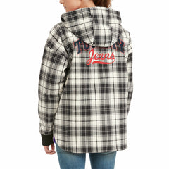 NBA Los Angeles Lakers Tommy Jeans Women's Molly Flannel Full-Zip Hoodie