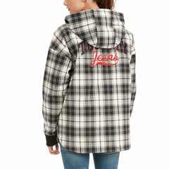 NBA Milwaukee Bucks Tommy Jeans Women's Molly Flannel Full-Zip Hoodie