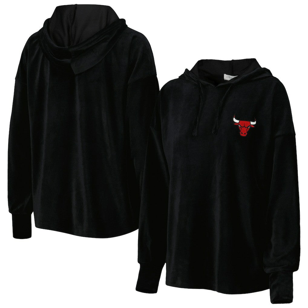 NBA Chicago Bulls Touch Women's End Line Velour Pullover Hoodie sale