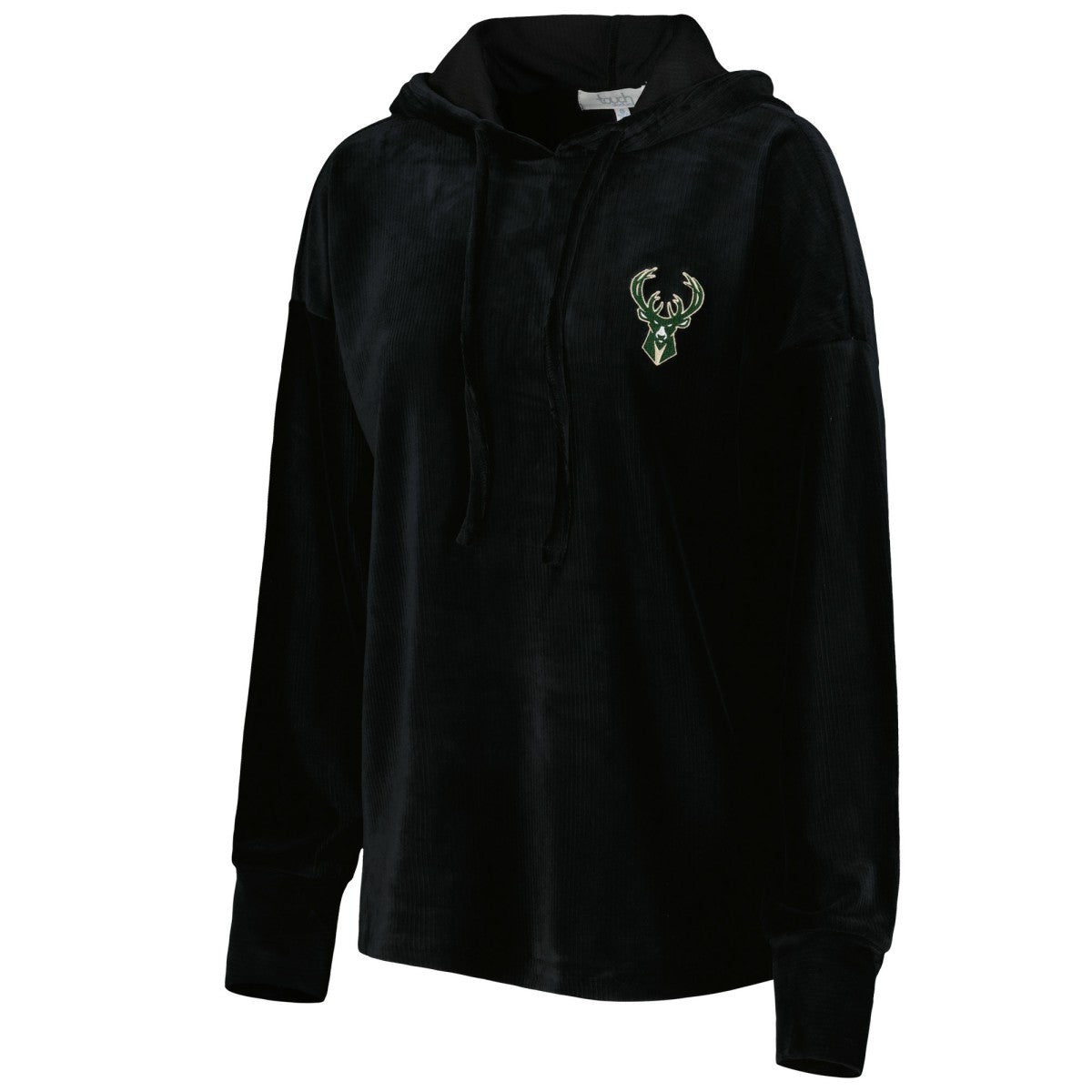 NBA Milwaukee Bucks Touch Women's End Line Velour Pullover Hoodie