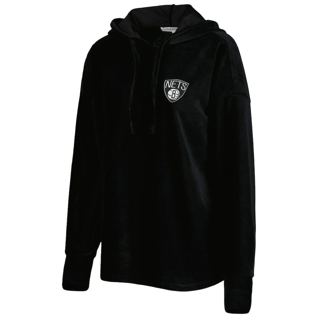 NBA Brooklyn Nets Touch Women's End Line Velour Pullover Hoodie