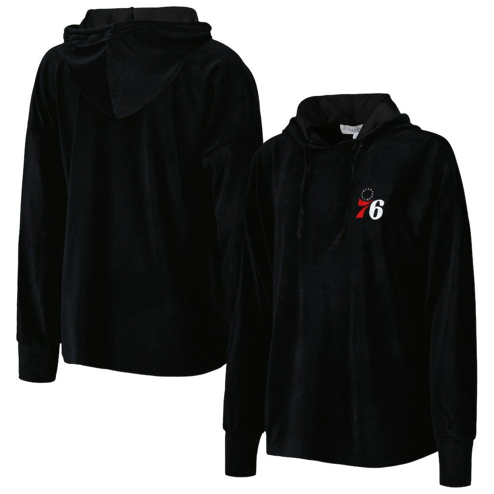 NBA Philadelphia 76ers Touch Women's End Line Velour Pullover Hoodie