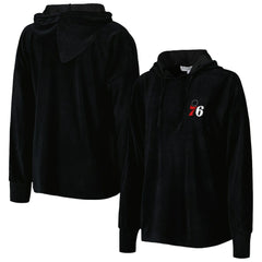 NBA Philadelphia 76ers Touch Women's End Line Velour Pullover Hoodie